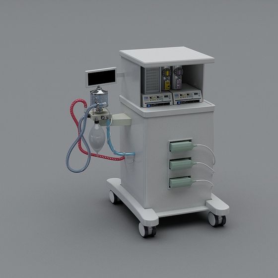 Portable Ventilator 3D model for Medical Applications