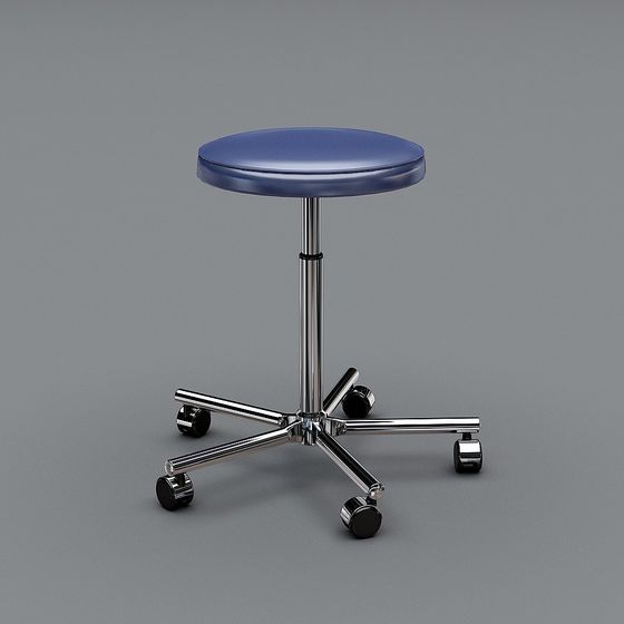 Stylish Wheelchair Stool 3D model for Modern Spaces