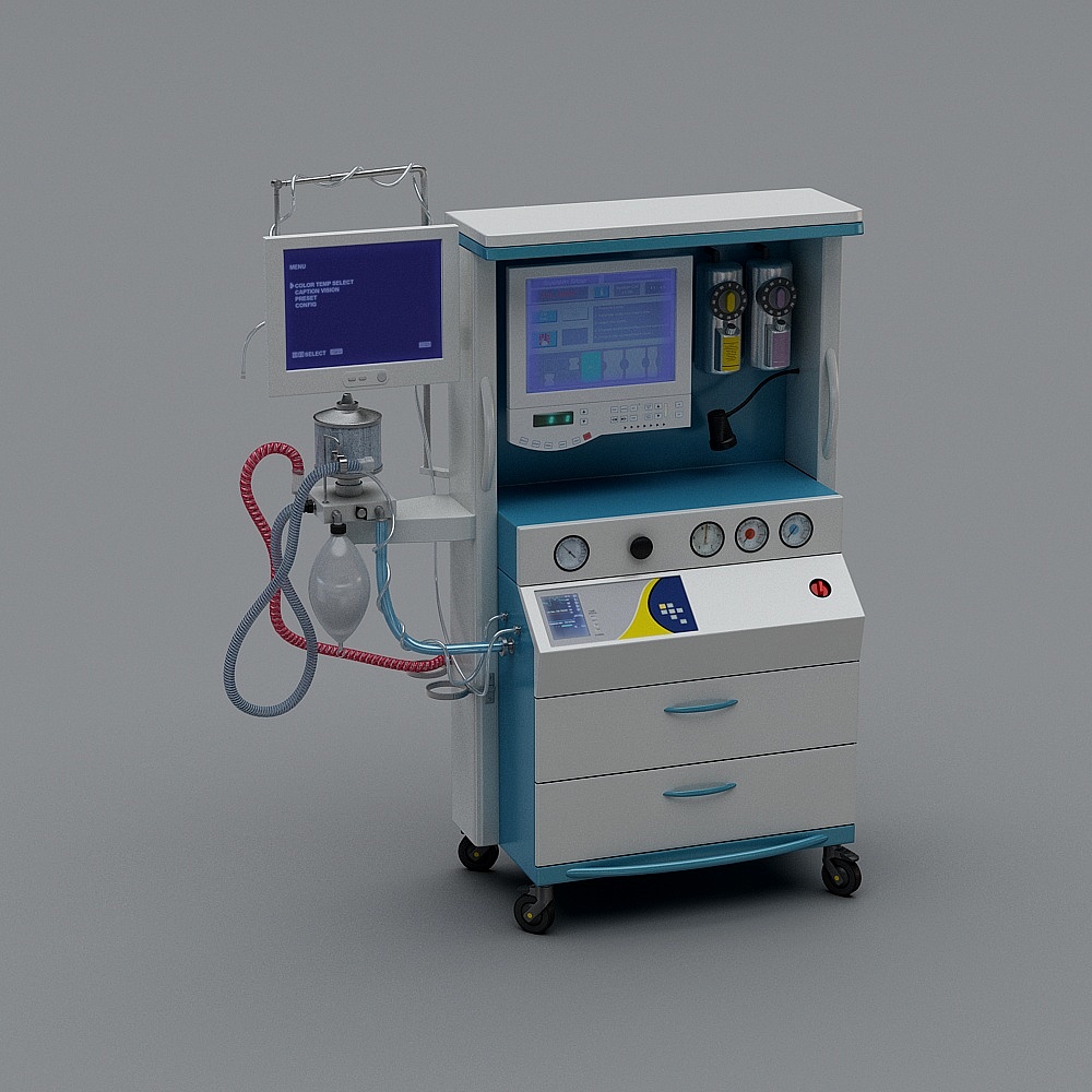 Intensive Care Ventilator 3D model