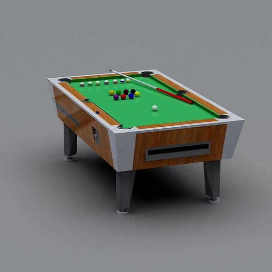 Realistic Pool Table 3D model for Games and Design