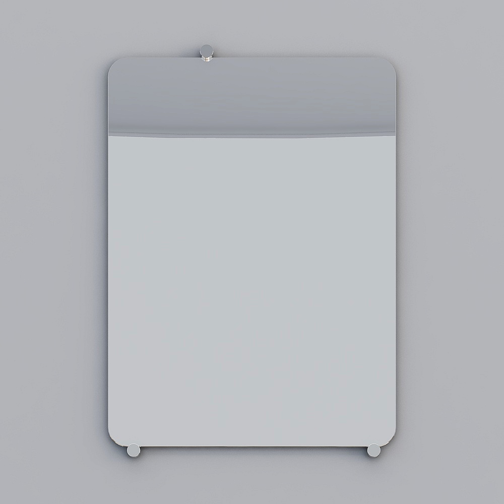 Modern Magnetic Whiteboard 3D model