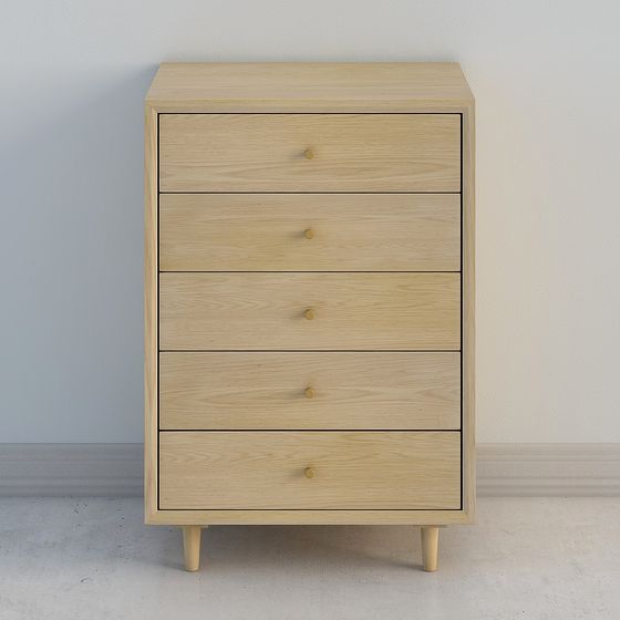 Scandinavian Style Storage Cabinet 3D model