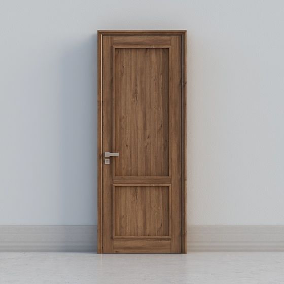Stylish Wooden Door 3D model