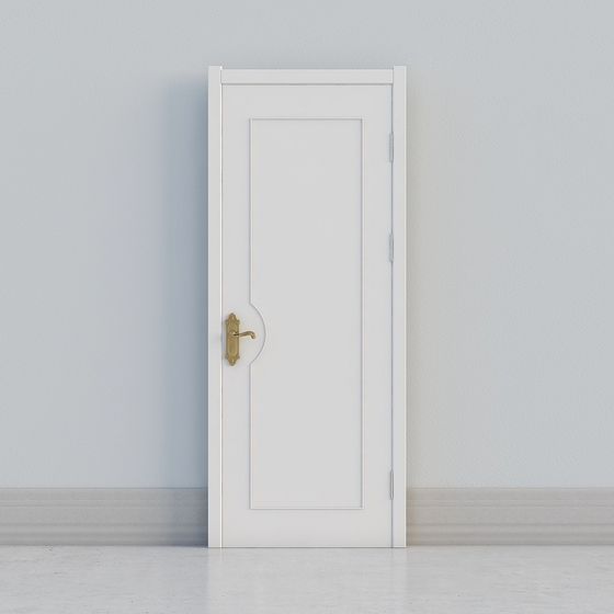 Pure Door 3D model - Modern Minimalist Design