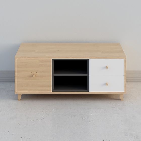 Modern Minimalist TV Cabinet 3D model