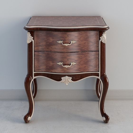 Elegant Nightstand 3D Model for Modern Interior Design