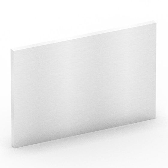 Metallic Rectangular Plate 3D model