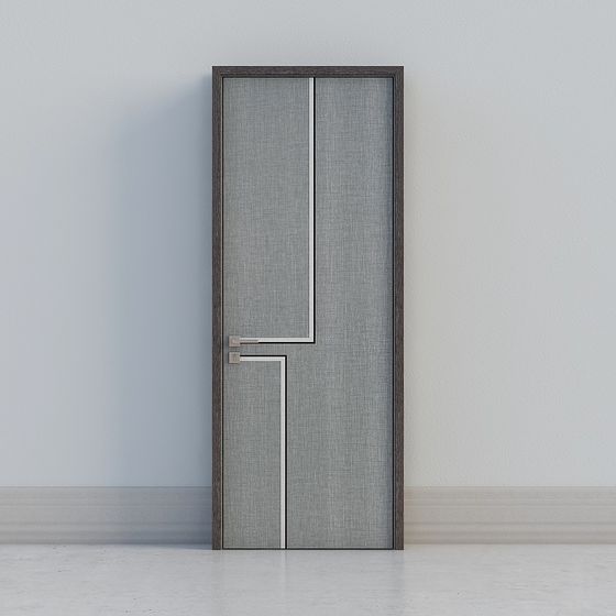 Modern Minimalist Low-Poly 3D Model Door