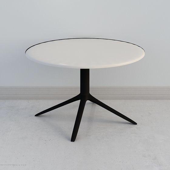 Polygon Table 3d Modern Low-Polygon Round Table 3D model