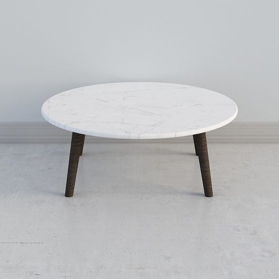Stylish Round Coffee Table 3D model