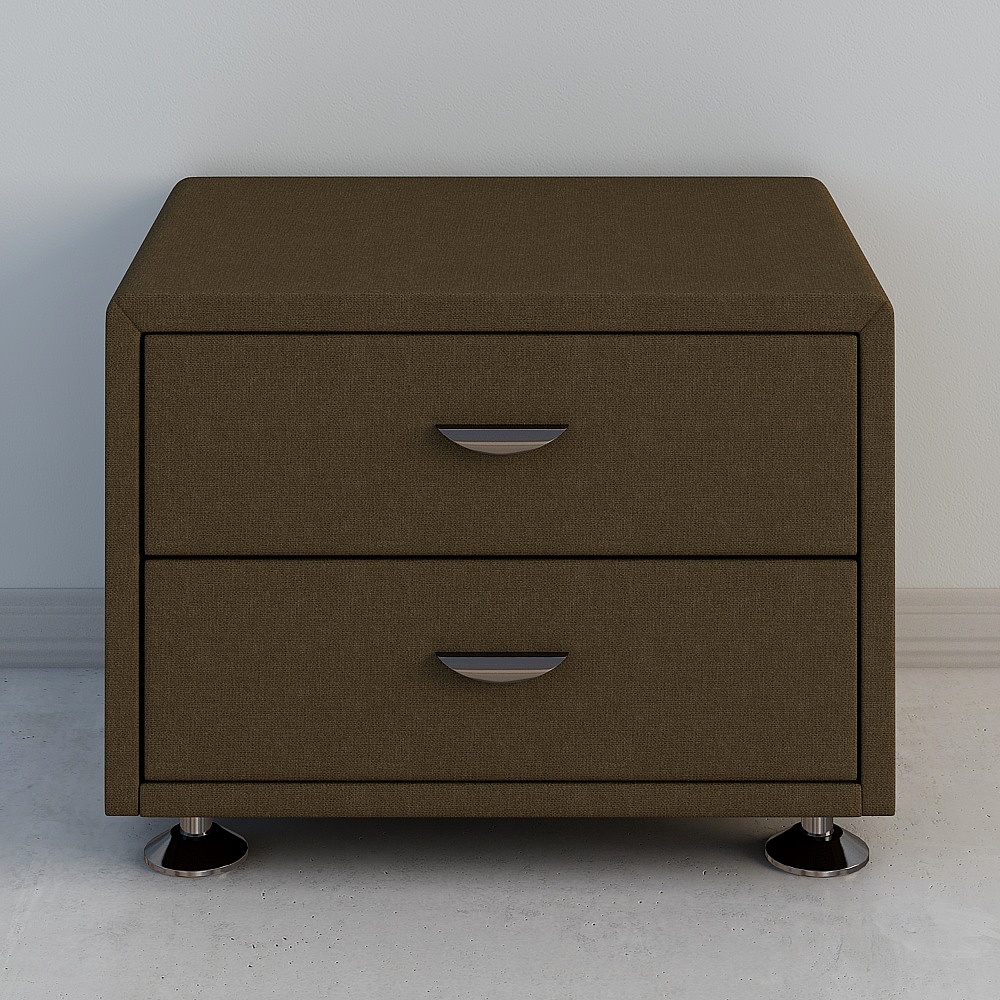 Stylish Low-Poly Nightstand 3D model
