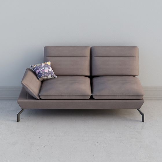 Stylish Low-Poly Sofa 3D Model for Creative Projects