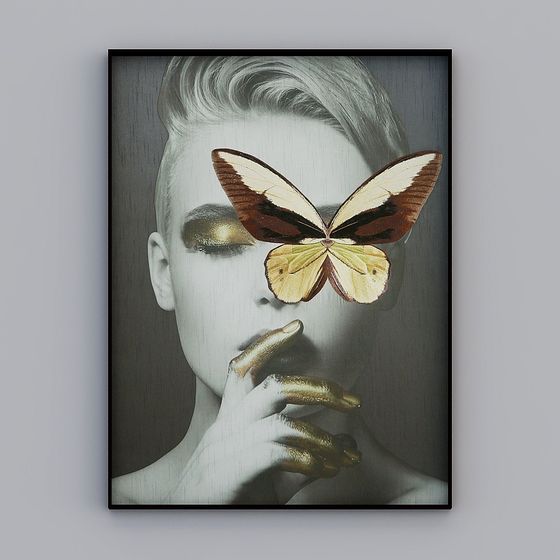 Butterfly's Kiss 3D model in Dreamlike Design