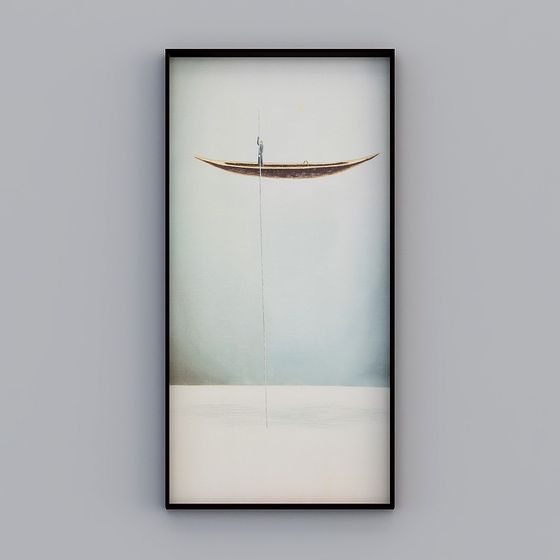 Lakefront Canoe 3D model