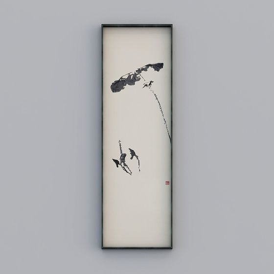 Elegant Ink Dance 3D Model for Creative Projects