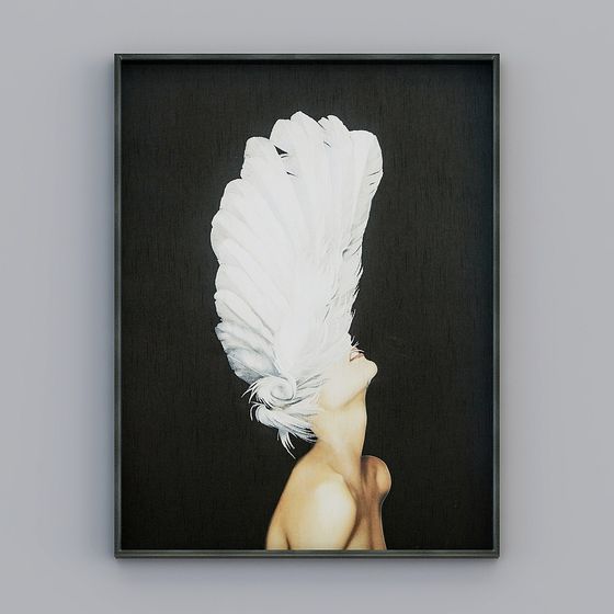 Dance of Feathers 3D model for Creative Projects