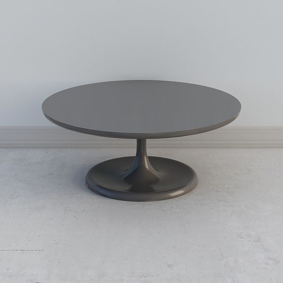 Modern Low-Poly Round Table 3D model