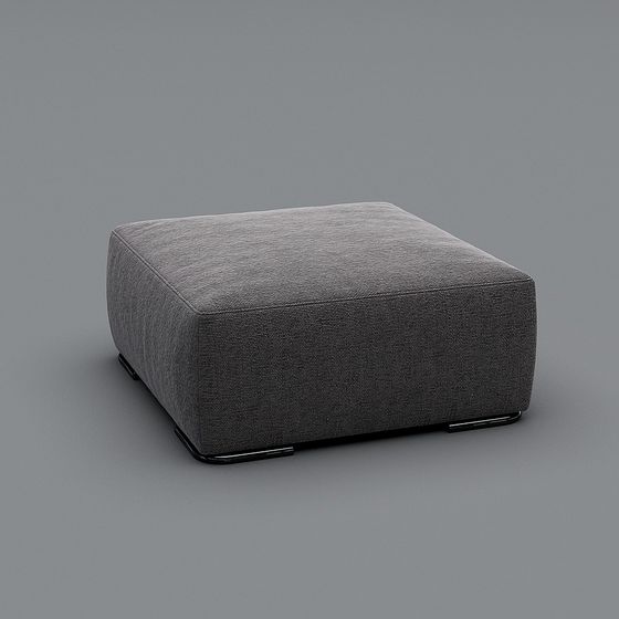 Square Stool 3D model for Modern Minimalist Design
