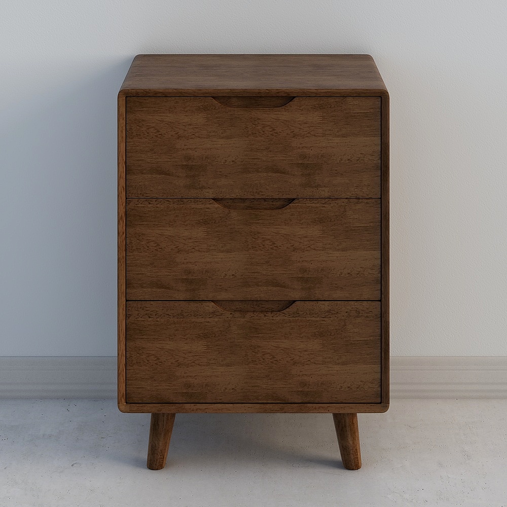 Armoires à trois seaux - Noyer