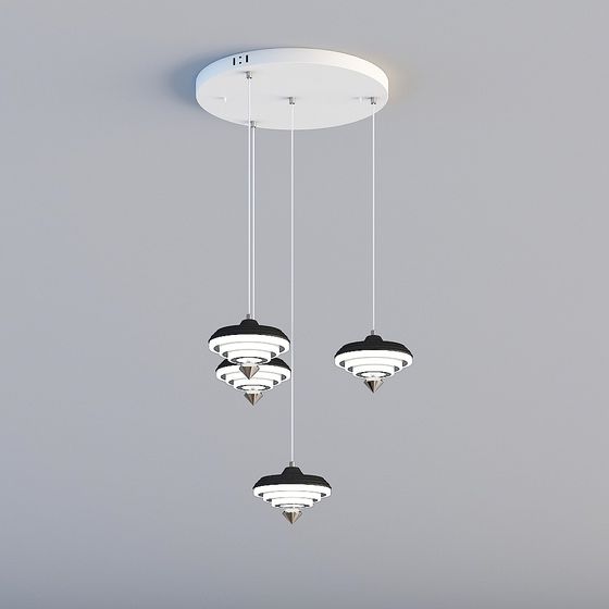 Triangular Harmony 3D model Pendant Light