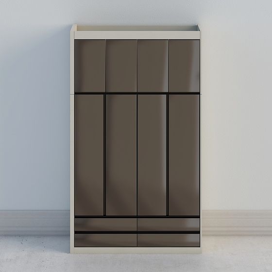 Urban Storage 3D model - Modern Minimalist Wardrobe