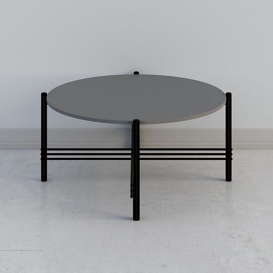 Low-Polygon Round Table 3D Model Design