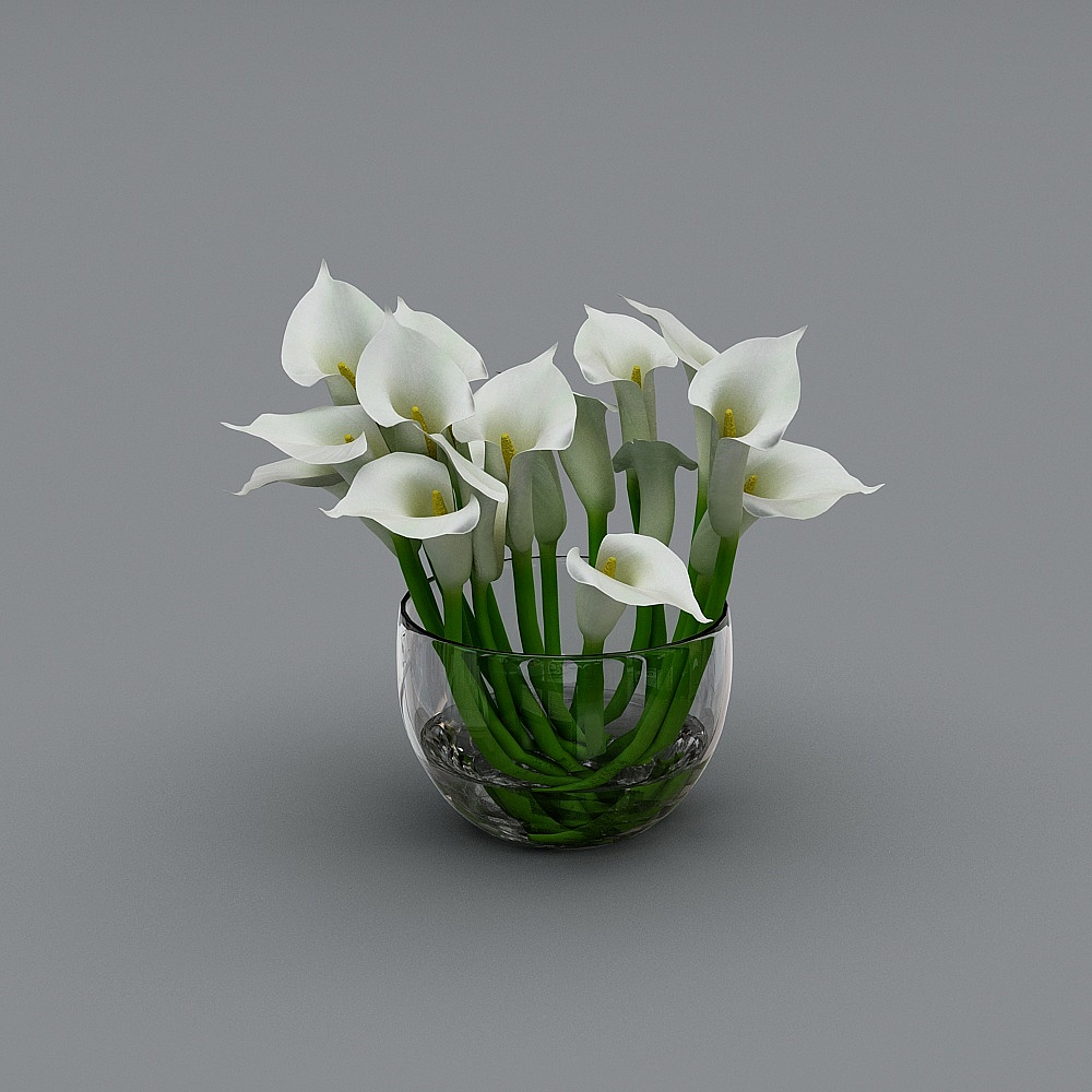 Jarrón de bonsái de vidrio blanco