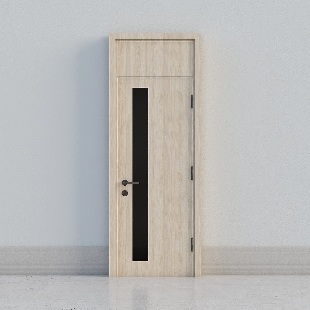 modern beige windowed high door