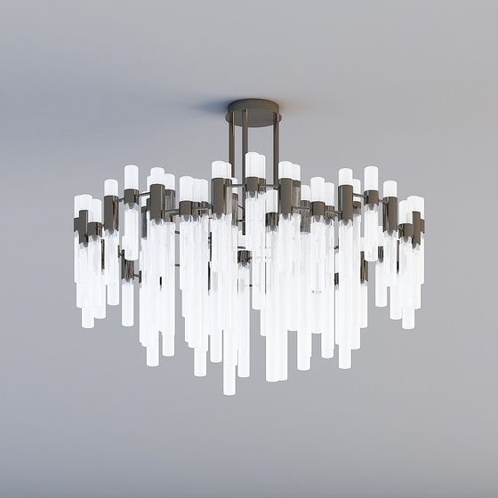 Flowing Light 3D model Chandelier for Modern Spaces