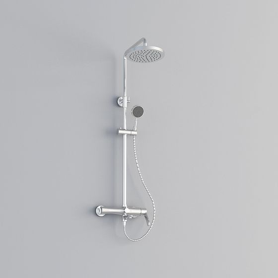 Minimalist Shower System 3D model