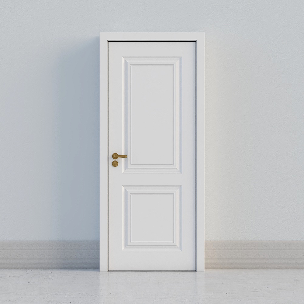 Porte blanche classique