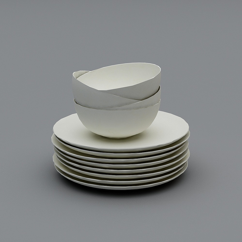 キッチン用の皿と皿