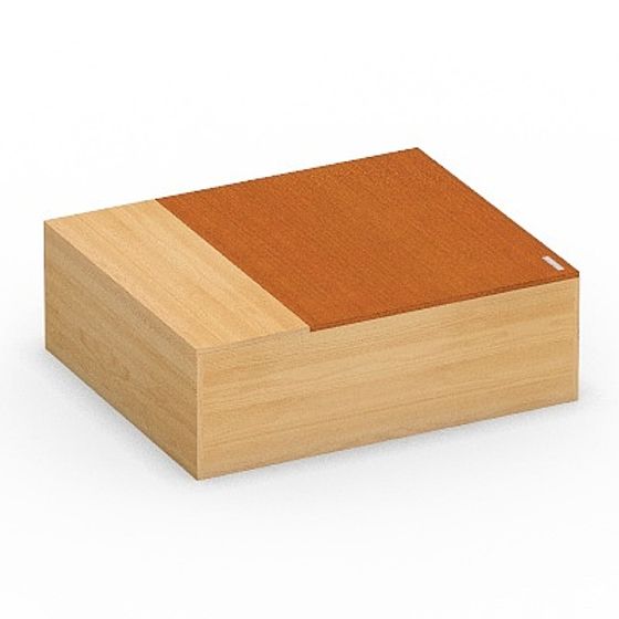 Stylish Split Box Low Poly 3D model