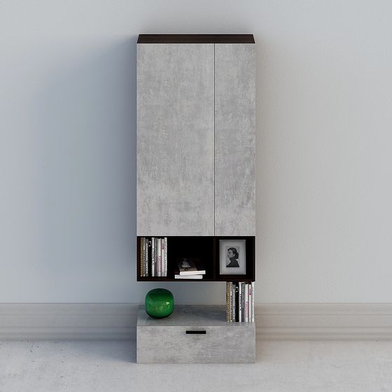Modern Minimalist Bookshelf 3D model
