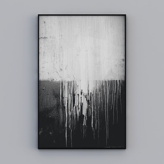 Dripping Art Wall 3D model