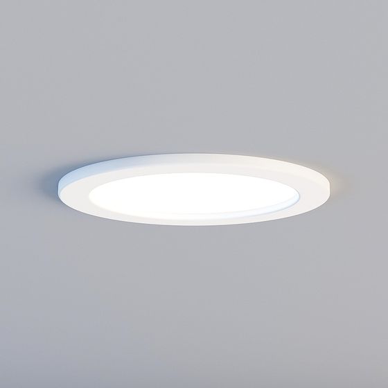 Elegant Minimalist Recessed Light 3D model
