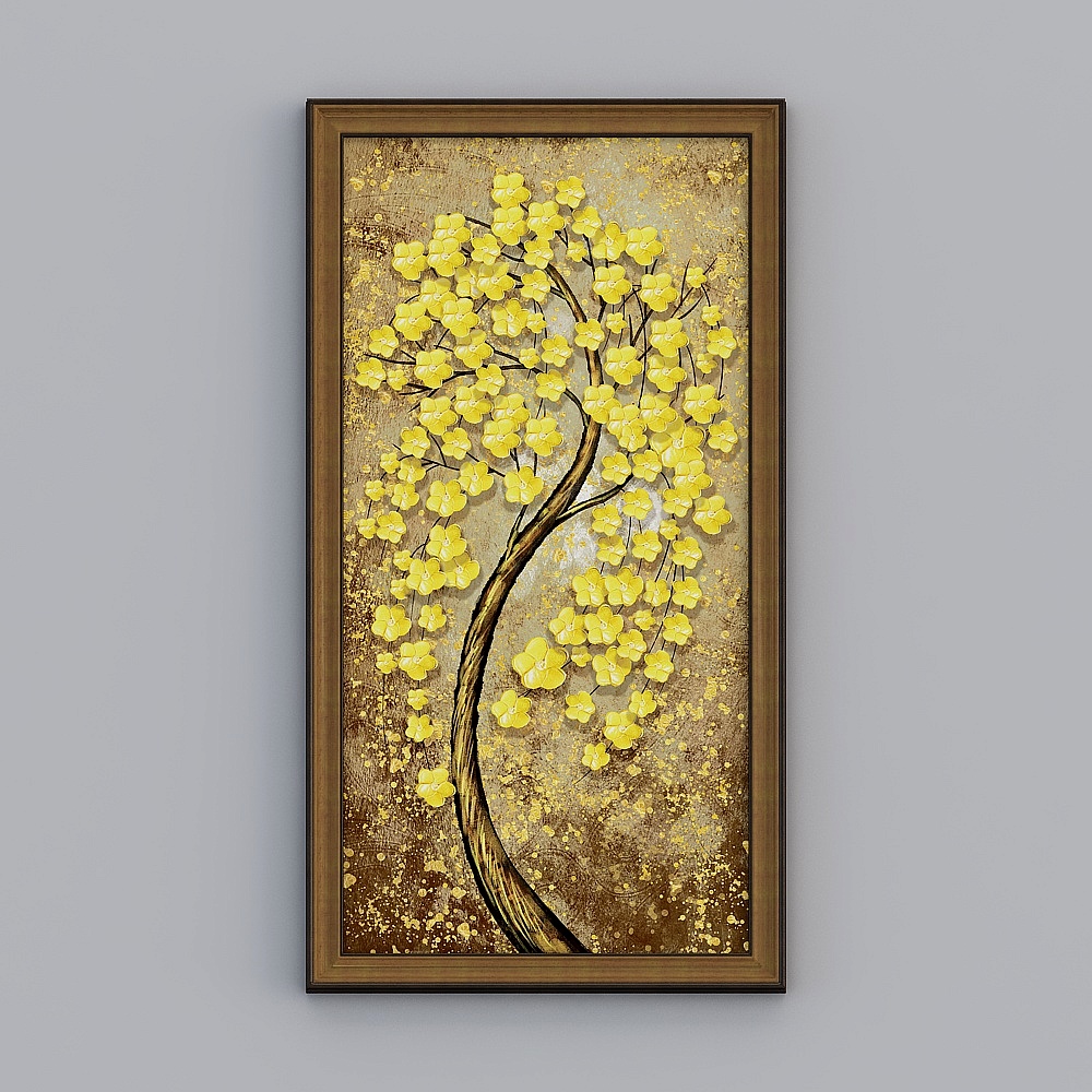 Kibbo shop European-style living room vertical earl gold 58.5x108.5 cm rich tree emwy-e-4