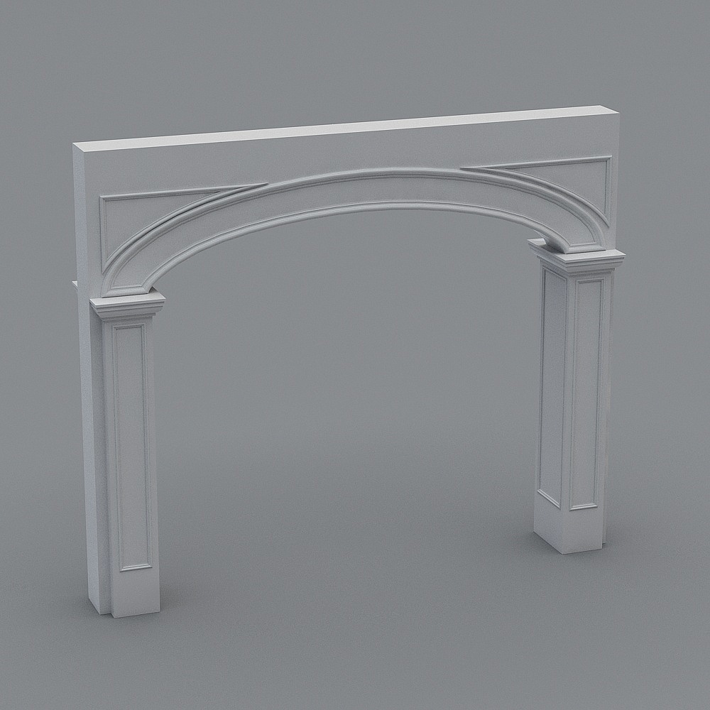 Elegant Arch 3D Model for Classic Interiors