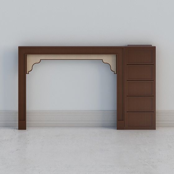 Stylish Wooden Side Table 3D model for Modern Interiors