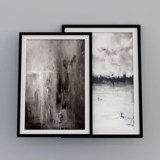 Abstract Painting Frame 3D model