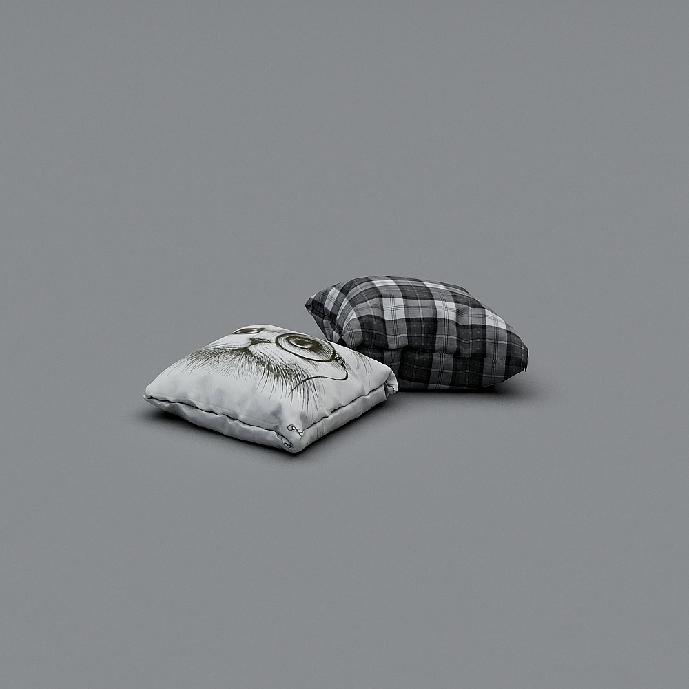 Stylish Decorative Pillow 3D model