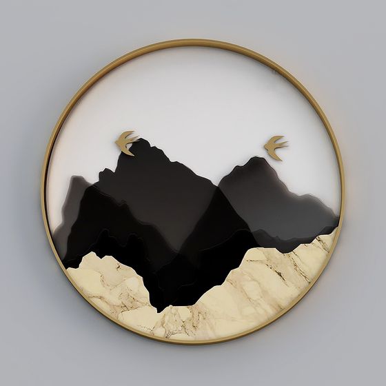 Mountain and River Landscape 3D Model for Creative Use