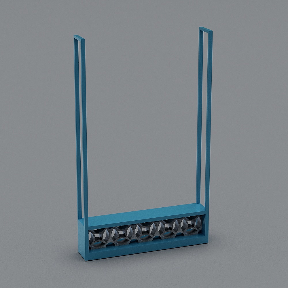 Chinese hotel restaurant 3D model - top decoration 02