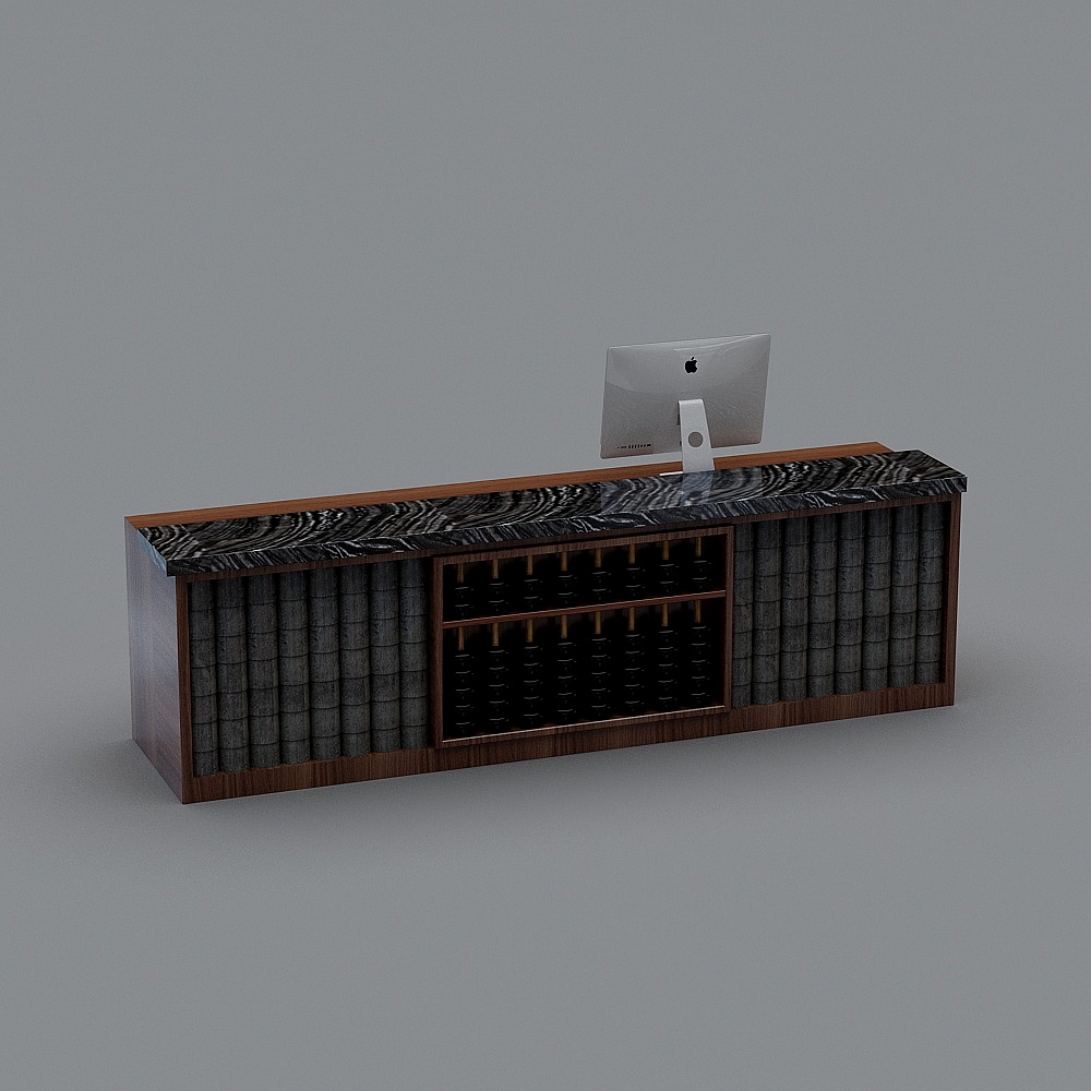 Chinese Hotel Restaurant 3D Model - Cash register
