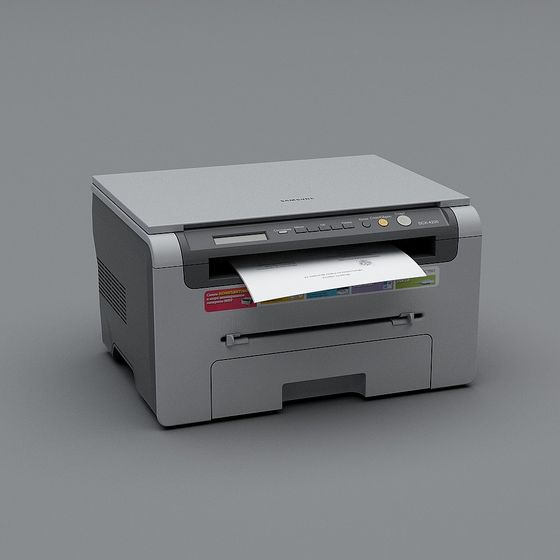 Modern Low-Polygon 3D Printer Model