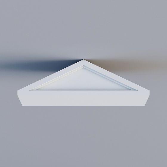 Elegant Low-Polygon Ceiling Décor 3D Model