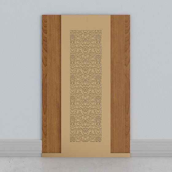 Vintage Door 3D model - Elegant Low-Poly Design