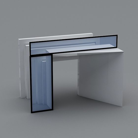 Futuristic Desk 3D model