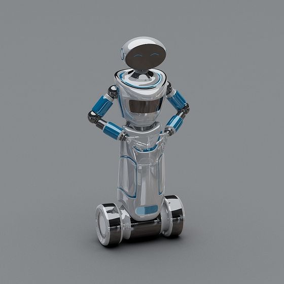 Futuristic 3D Model Robot Design