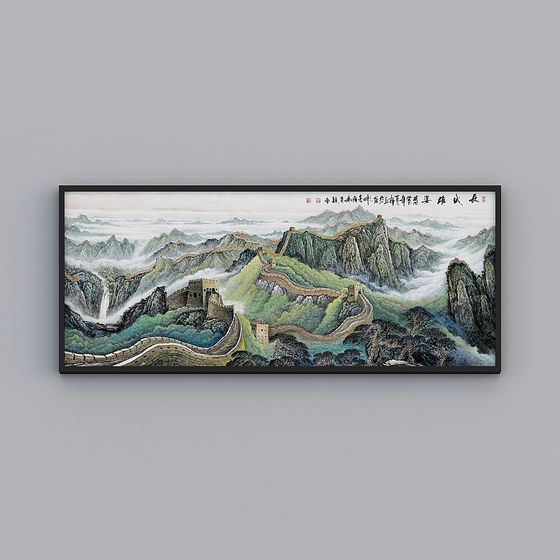 Great Wall at Dawn 3D model